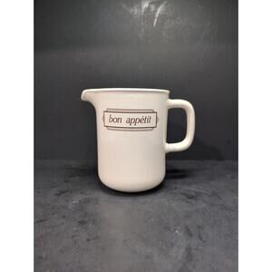 Hornsea "Bon Appetit" Pitcher, 5.75" Tall, Milk Jug/Water Pitcher, Kitchen Decor